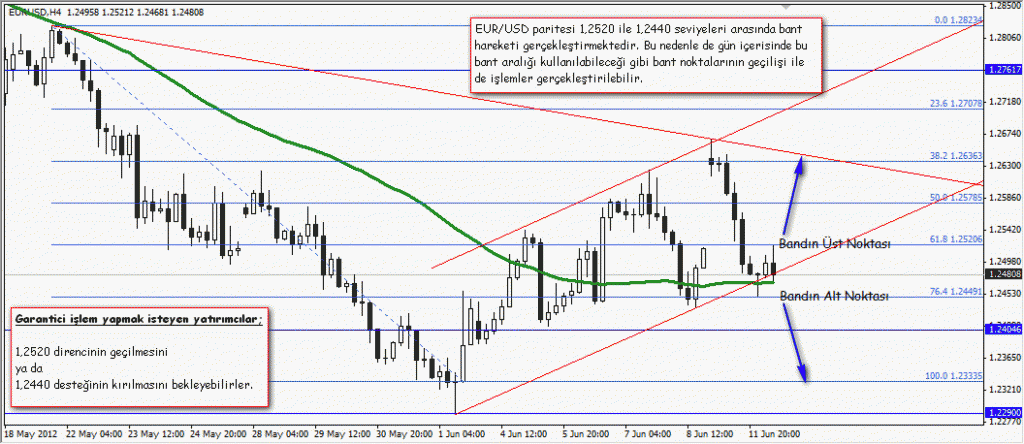 12 Haziran 2012 GCM Forex EURUSD Fırsatı